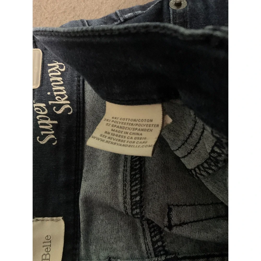 Henry & Belle Super Skinny Jeans Size 26 Dark Wash‎ Stretch Cotton Blend